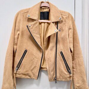 AllSaints Dalby Suede Biker Jacket